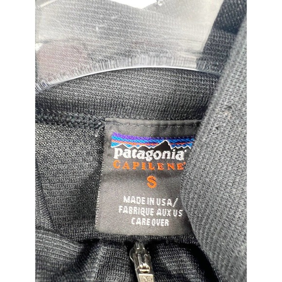 Patagonia Capilene Jacket Pullover 1/4 Zip Long Sleeve Black Size S‎ Womens - Picture 2 of 7